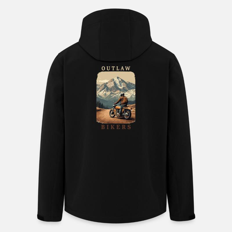 Geächtete Motorradfahrer - Recycelte Männer Softshell-Jacke von Stanley/Stella - Schwarz