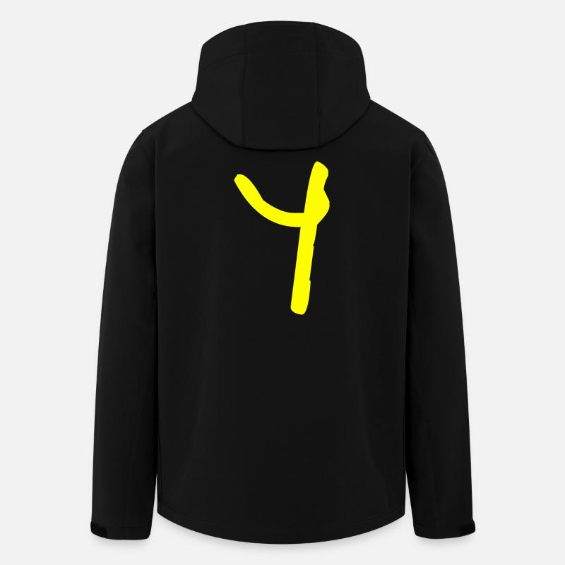 Buchstabe Y - Recycelte Männer Softshell-Jacke von Stanley/Stella - Schwarz