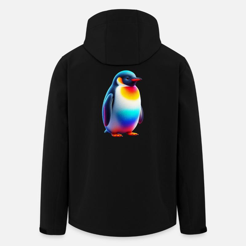 Pinguin - Recycelte Männer Softshell-Jacke von Stanley/Stella - Schwarz
