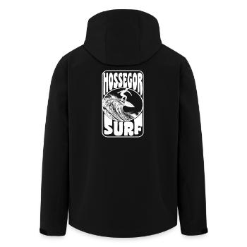 HOSSEGOR - Veste softshell homme en polyester recyclé Stanley/Stella - noir - Dos - AI Model Male 185 light (185cm)
