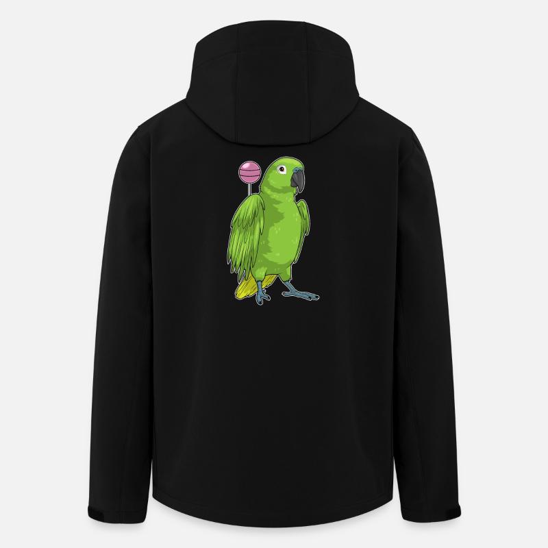 Perroquet Sucette - Veste softshell homme en polyester recyclé Stanley/Stella - noir