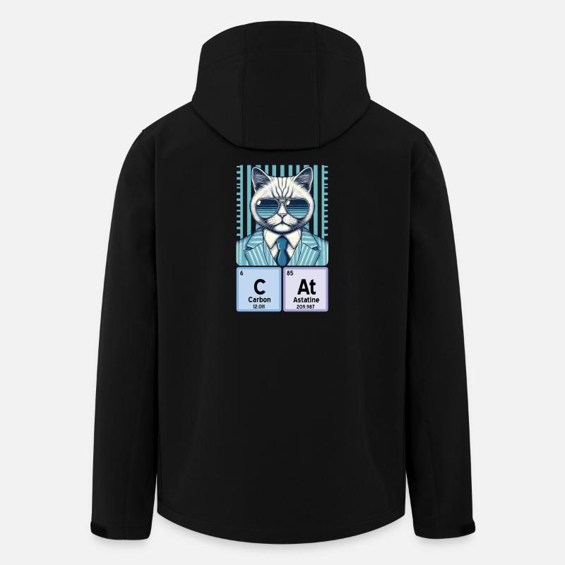 Chemistry Cat : Le catalyseur cool - Veste softshell homme en polyester recyclé Stanley/Stella - noir