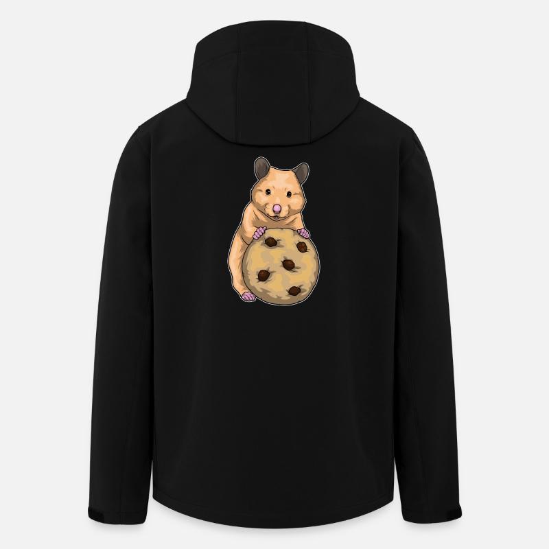 Biscuit hamster - Veste softshell homme en polyester recyclé Stanley/Stella - noir