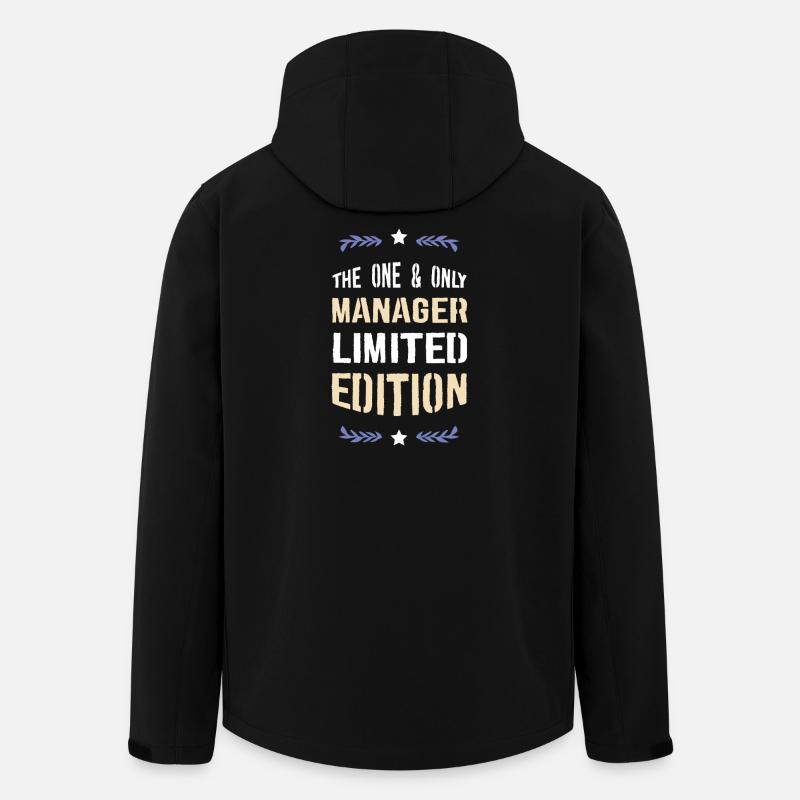 Manager Limited Edition - Recycelte Männer Softshell-Jacke von Stanley/Stella - Schwarz