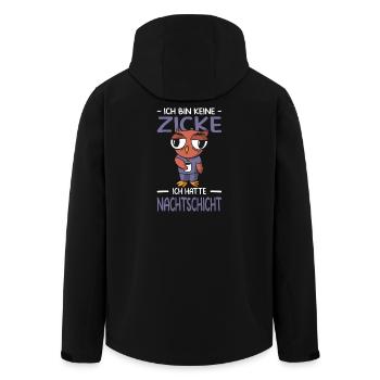 Pflegerin Geschenke Pflege Lustig Krankenpflegerin - Recycelte Männer Softshell-Jacke von Stanley/Stella - Schwarz - Hinten - AI Model Male 185 light (185cm)