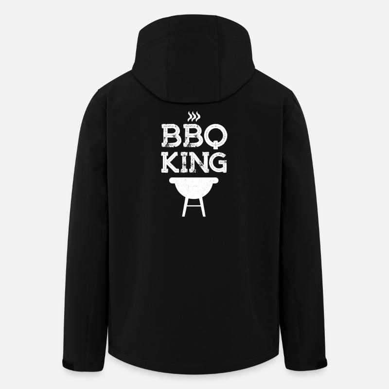 BBQ King Grill Master Design - Men’s Recycled Softshell Jacket by Stanley/Stella - black