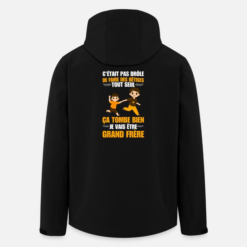 Future Big Brother Humor - Men’s Recycled Softshell Jacket by Stanley/Stella - black