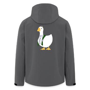 Là où les vents se rencontrent - Chinese Goose - Velvet Shade - Veste softshell homme en polyester recyclé Stanley/Stella - noir - Dos - AI Model Male 185 light (185cm)