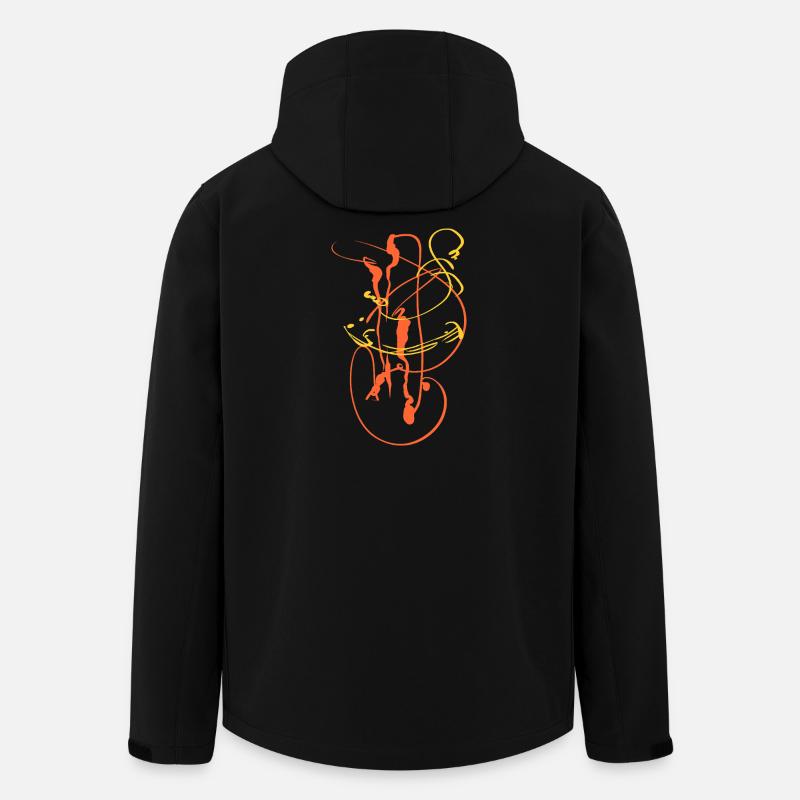 abstrakt - Recycelte Männer Softshell-Jacke Discoverer von Stanley/Stella - Schwarz