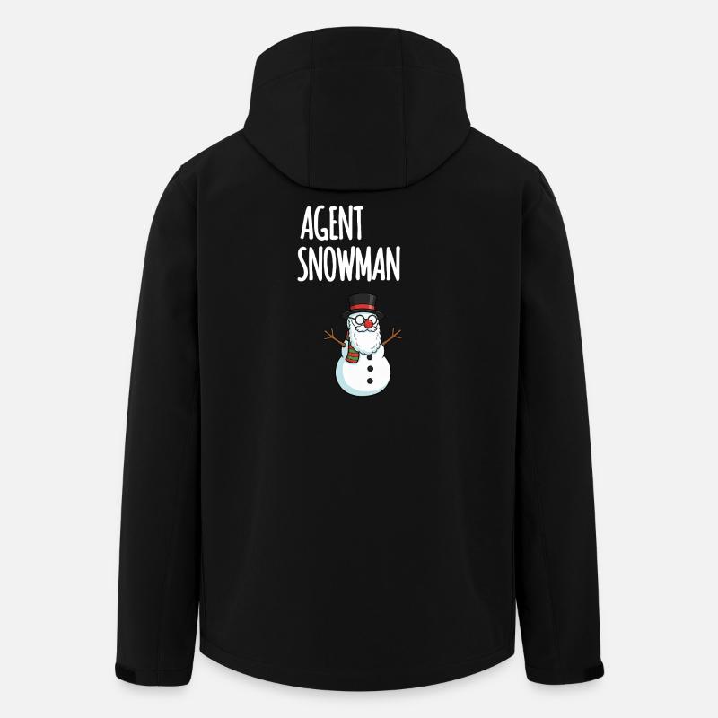 Agent Snowman - Men’s Recycled Softshell Jacket by Stanley/Stella - black