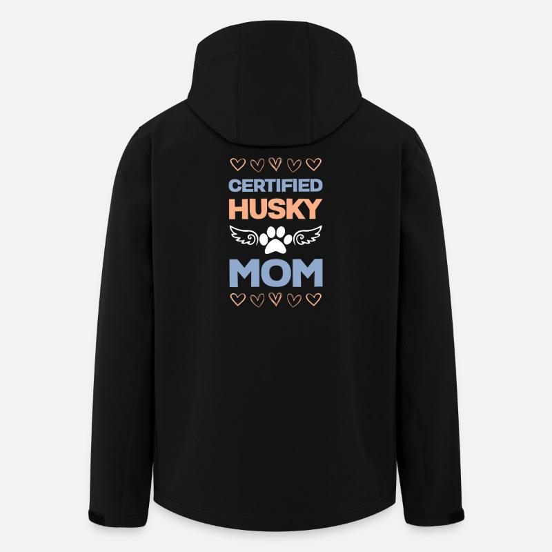 Certified Husky Mom - Men’s Recycled Softshell Jacket by Stanley/Stella - black
