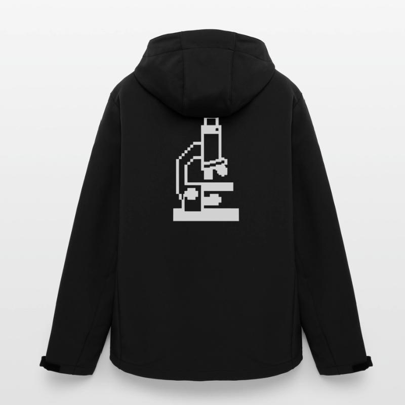 Pixel Microscope 8-Bit Laboratory Men’s Recycled Softshell Jacket by Stanley/Stella