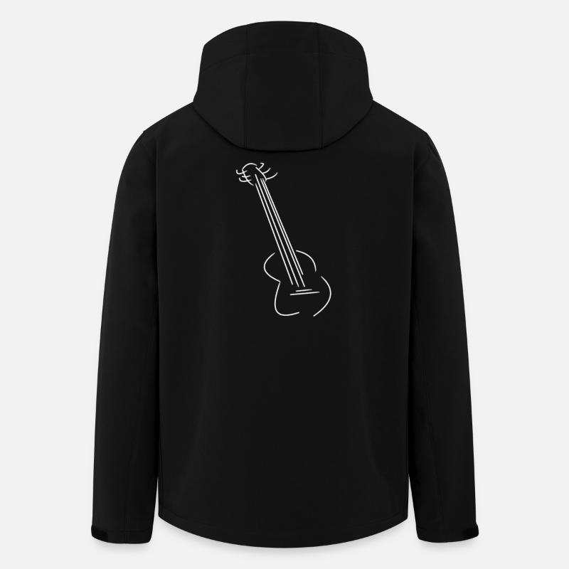 Guitar Gift Rock Music - Veste softshell homme en polyester recyclé Stanley/Stella - noir