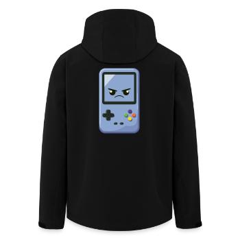 Funny Edgy Game Console - Men’s Recycled Softshell Jacket by Stanley/Stella - black - Back - AI Model Male 185 light (185cm)