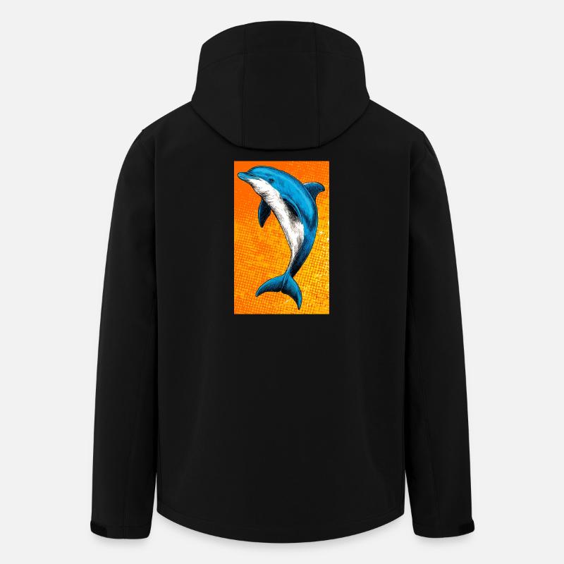 dolphin - Men’s Recycled Softshell Jacket by Stanley/Stella - black
