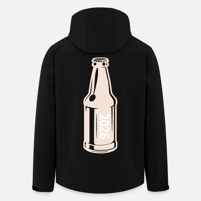 Beer 2026 Beer Bottle - Men’s Recycled Softshell Jacket by Stanley/Stella - black
