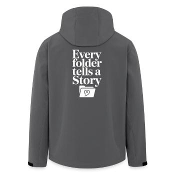 Chaque dossier raconte une histoire - Veste softshell homme en polyester recyclé Stanley/Stella - noir - Dos - AI Model Male 185 light (185cm)