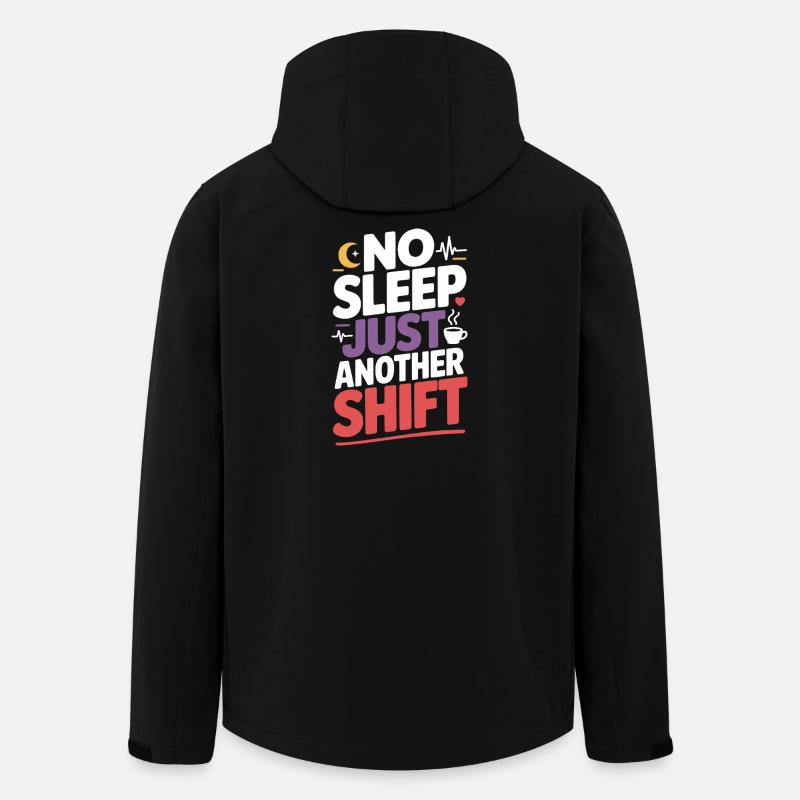 Nachtschicht-krankenschwester, Müde - Recycelte Männer Softshell-Jacke von Stanley/Stella - Schwarz