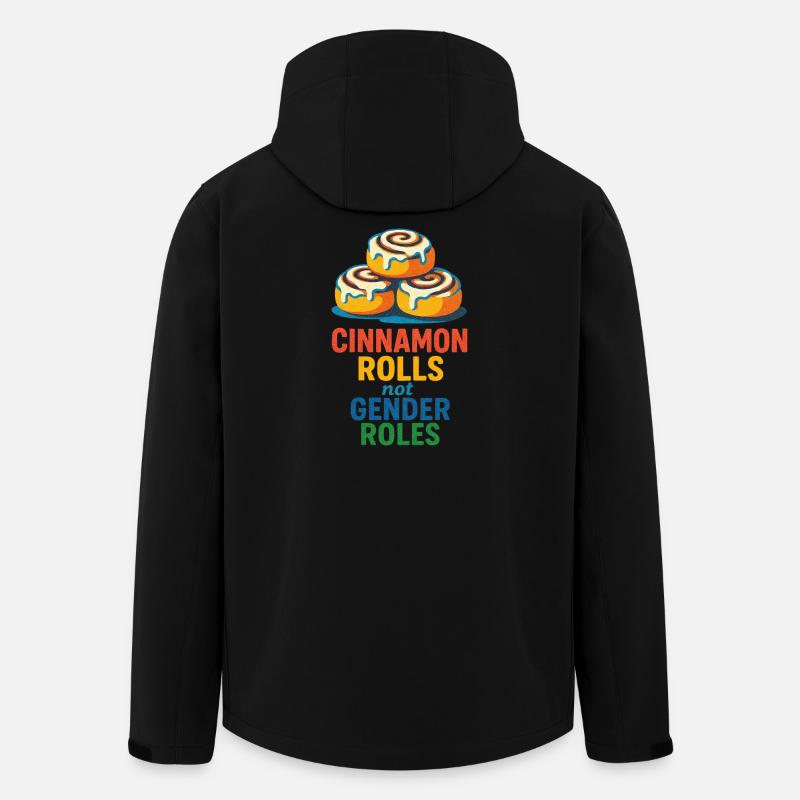 Zimtschnecken, keine Geschlechterrollen - Recycelte Männer Softshell-Jacke von Stanley/Stella - Schwarz