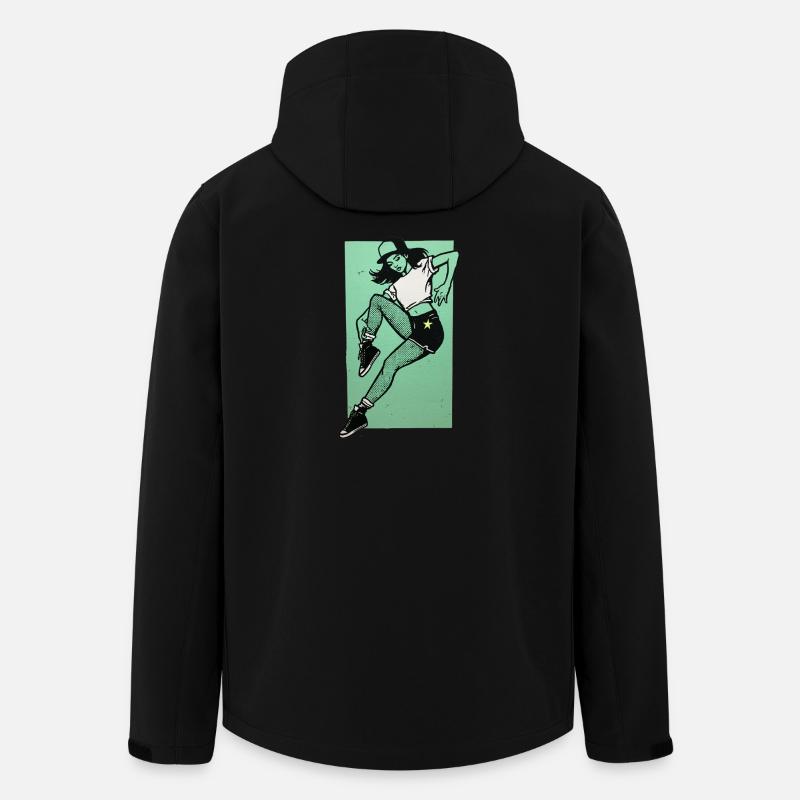 Female dancer #4 - Men’s Recycled Softshell Jacket by Stanley/Stella - black