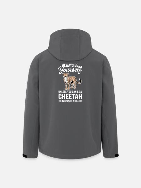 Cheetah Sayings Cheetah Funny Cheetah Gift - Men’s Recycled Softshell Jacket by Stanley/Stella - black