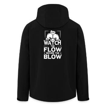 Watch The Flow Boxing Gloves - Men’s Recycled Softshell Jacket by Stanley/Stella - black - Back - AI Model Male 185 light (185cm)