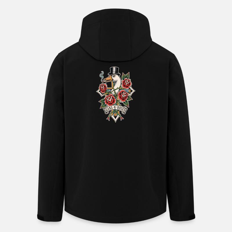 Goose N Roses - Men’s Recycled Softshell Jacket by Stanley/Stella - black