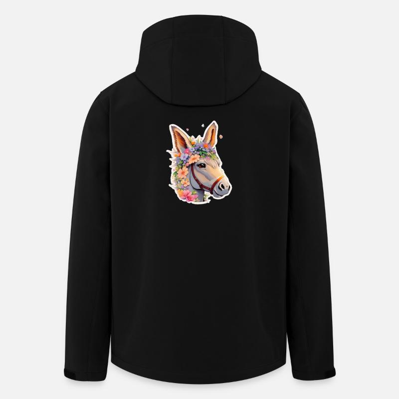 Eselchen - Recycelte Männer Softshell-Jacke von Stanley/Stella - Schwarz