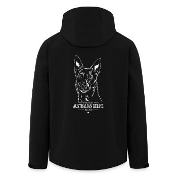 Kelpie australien maman chien chien wilsigns - Veste softshell homme en polyester recyclé Stanley/Stella - noir - Dos - AI Model Male 185 light (185cm)