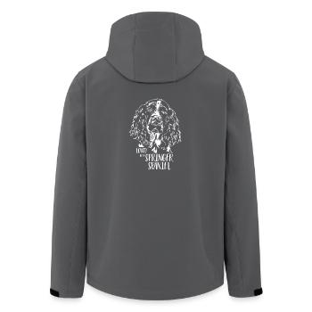 Loved by a Springer Spaniel Hund Hunde Wilsigns - Recycelte Männer Softshell-Jacke von Stanley/Stella - Anthrazit - Hinten - AI Model Male 185 light (185cm)