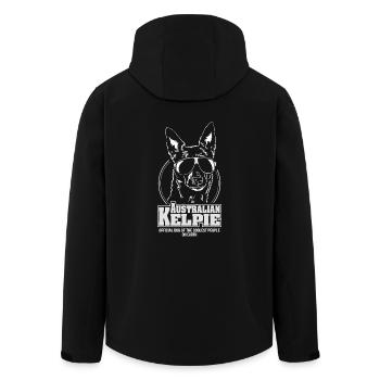 AUSTRALIAN KELPIE coolest people Wilsign's herding dog - Men’s Recycled Softshell Jacket by Stanley/Stella - black - Back - AI Model Male 185 light (185cm)