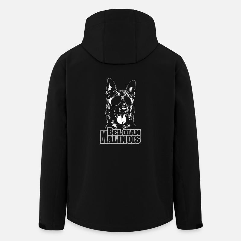 BELGIAN MALINOIS Cool Hund Hunde Wilsigns - Recycelte Männer Softshell-Jacke von Stanley/Stella - Schwarz
