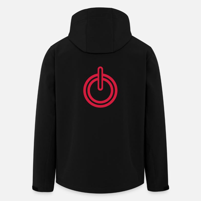 signe symbole de puissance forme Icône d'ordinateur - Veste softshell homme en polyester recyclé Stanley/Stella - noir