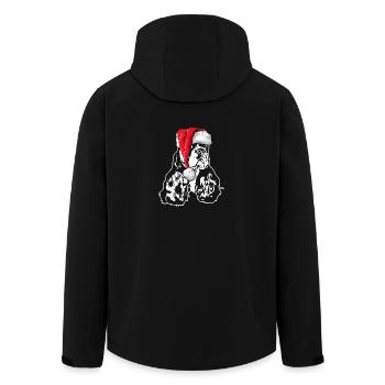 Père Noël American Cocker Spaniel Chiens de Noël - Veste softshell homme en polyester recyclé Stanley/Stella - noir - Dos - AI Model Male 185 light (185cm)