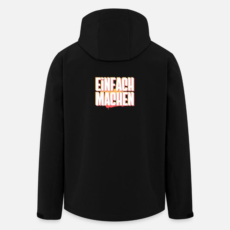 Fais-le - Veste softshell homme en polyester recyclé Stanley/Stella - noir