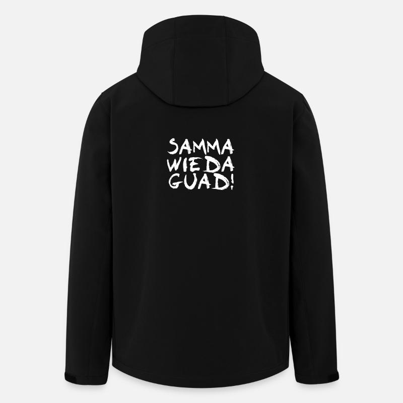 Samma wieda guad - Recycelte Männer Softshell-Jacke von Stanley/Stella - Schwarz