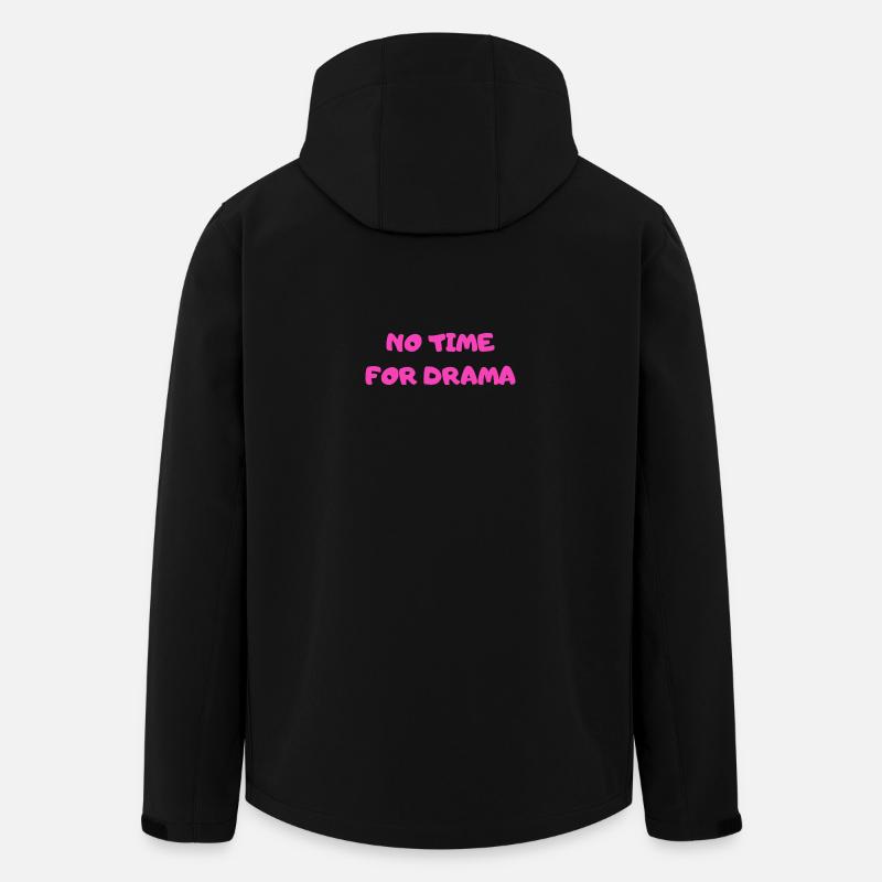 Pas le temps pour le drame - Veste softshell homme en polyester recyclé Stanley/Stella - noir