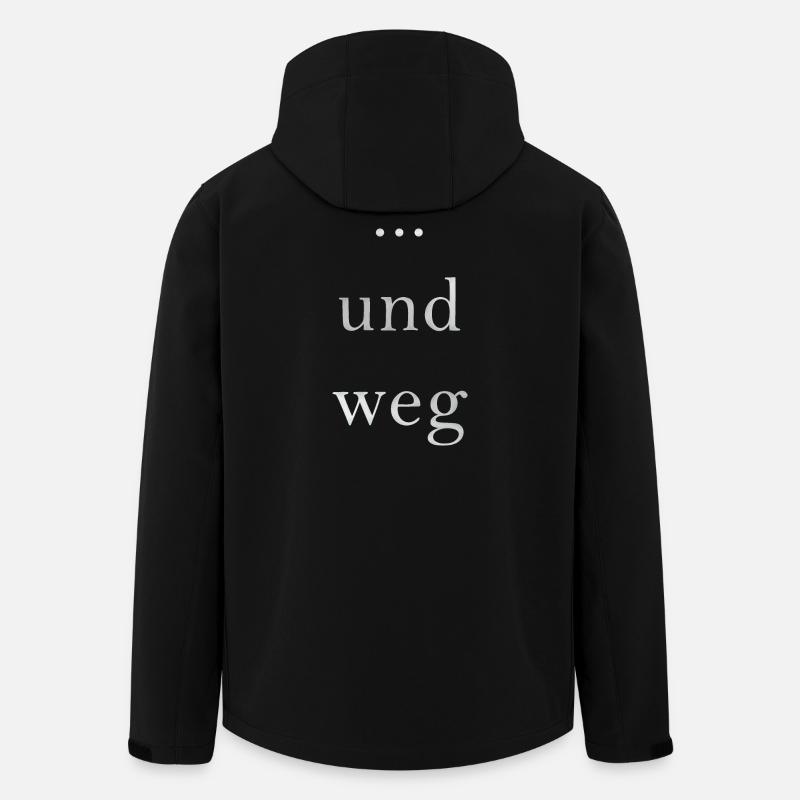 ... und weg - Recycelte Männer Softshell-Jacke von Stanley/Stella - Schwarz