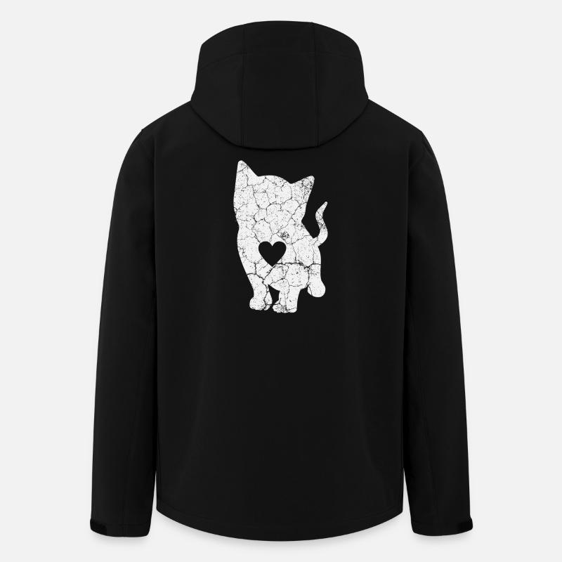 Chats Chats - Veste softshell homme en polyester recyclé Stanley/Stella - noir
