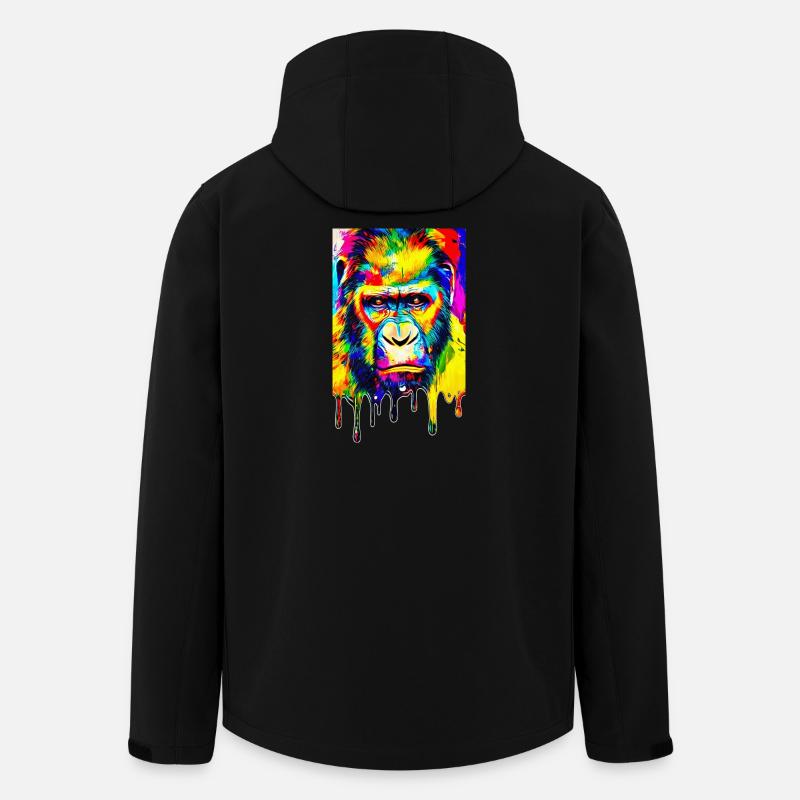 Urban Gorilla - Graffiti Art - Veste softshell homme en polyester recyclé Stanley/Stella - noir