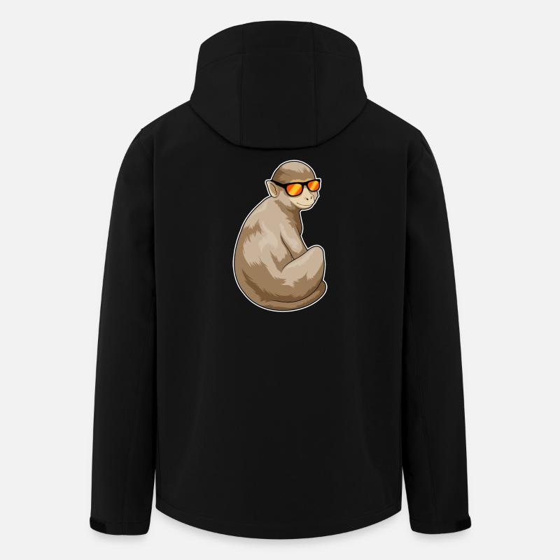 Lunettes de soleil Monkey - Veste softshell homme en polyester recyclé Stanley/Stella - noir