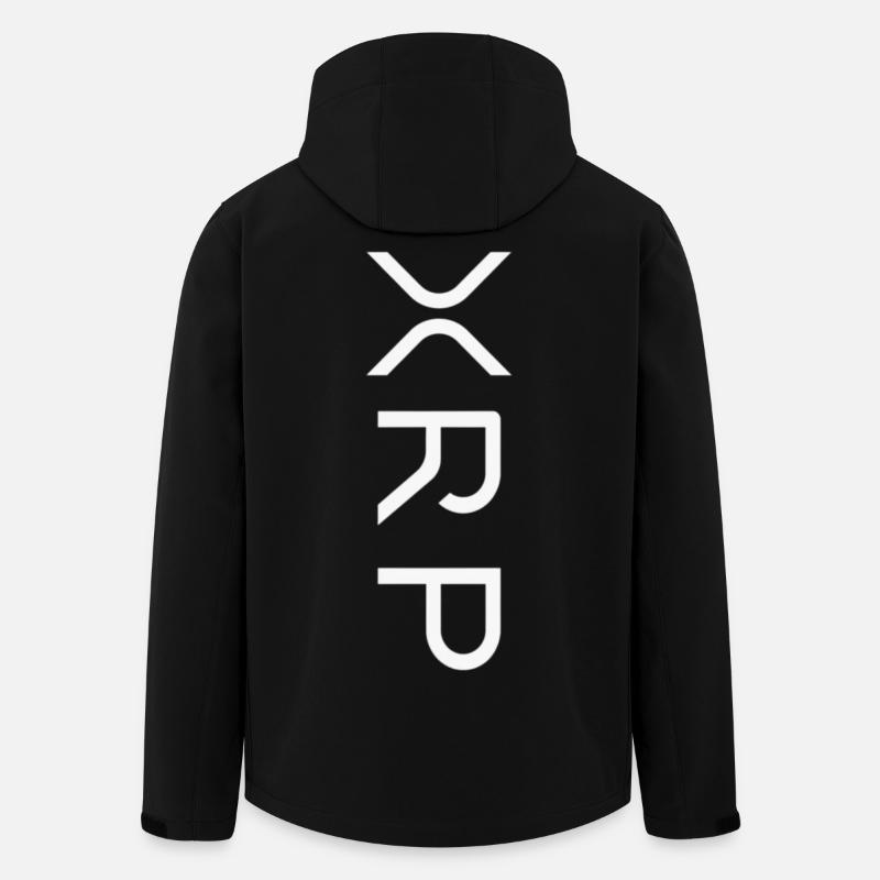 Ripple XRP Logo - Recycelte Männer Softshell-Jacke von Stanley/Stella - Schwarz