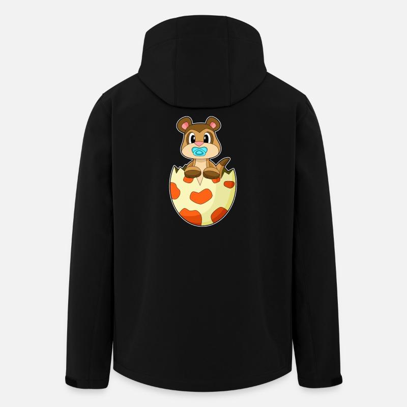 Erdmännchen Baby Schnuller - Recycelte Männer Softshell-Jacke von Stanley/Stella - Schwarz