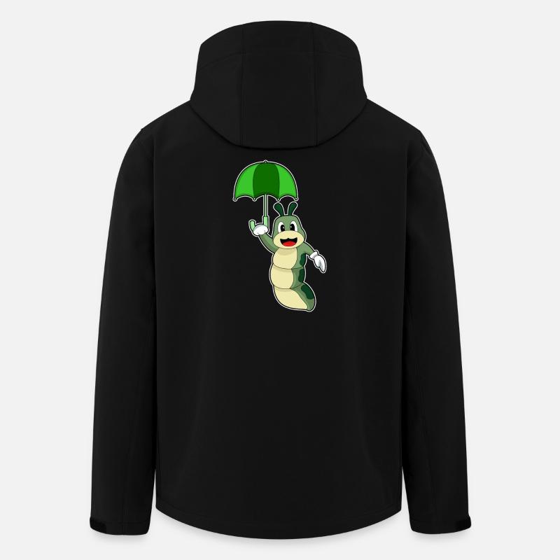 Raupe Regen Regenschirm - Recycelte Männer Softshell-Jacke von Stanley/Stella - Schwarz
