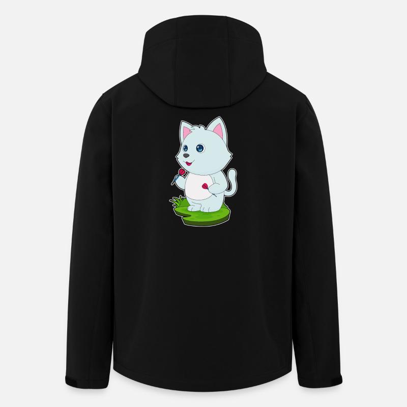 Fléchette de chat - Veste softshell homme en polyester recyclé Stanley/Stella - noir