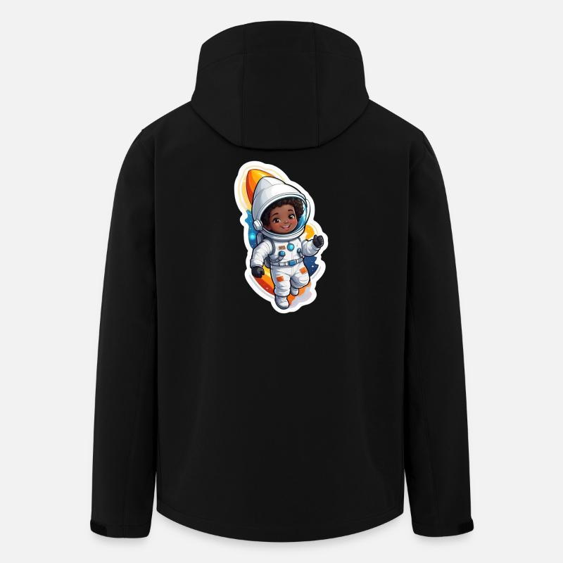 AstronauIN space - Men’s Recycled Softshell Jacket by Stanley/Stella - black