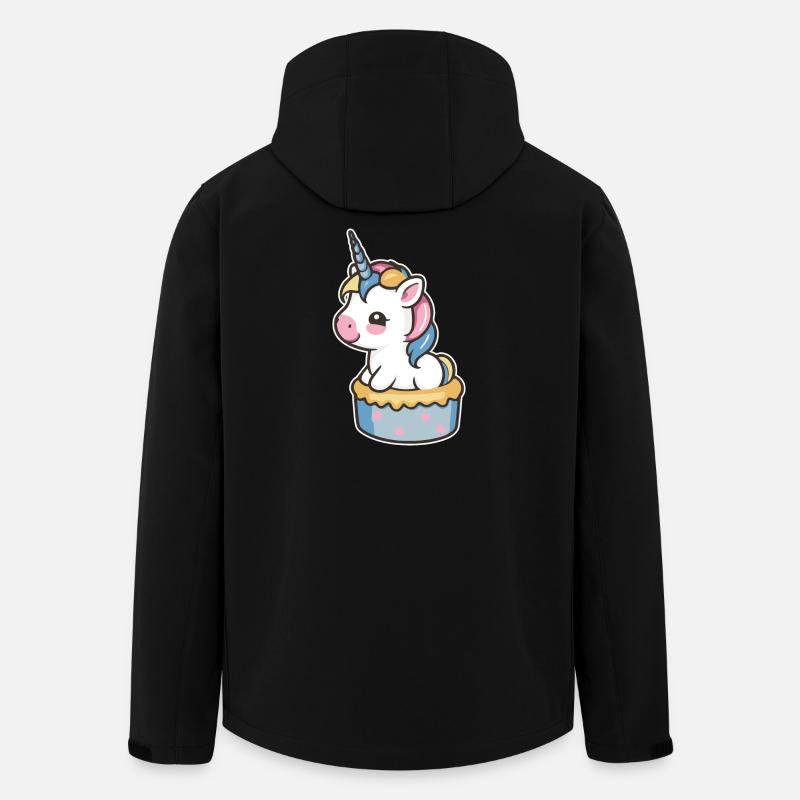 Gâteau Licorne - Veste softshell homme en polyester recyclé Stanley/Stella - noir