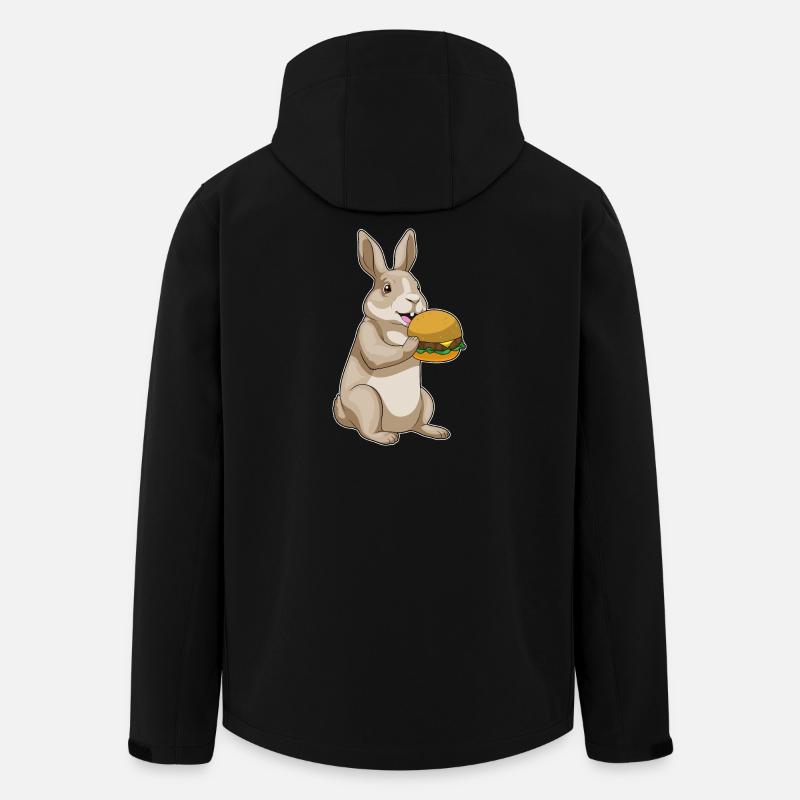Hase Cheeseburger - Recycelte Männer Softshell-Jacke von Stanley/Stella - Schwarz