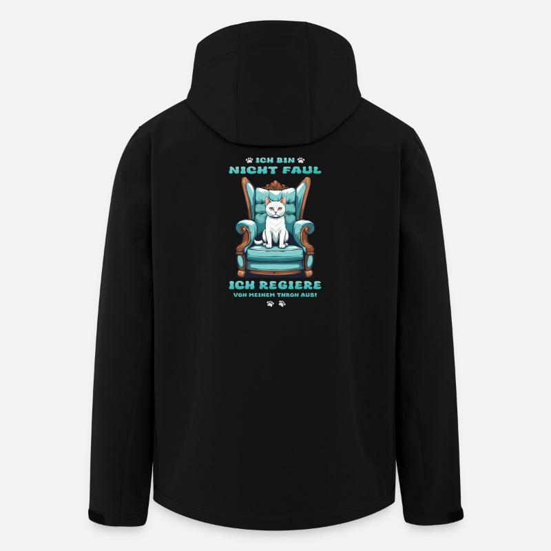 Katzen Königin - Recycelte Männer Softshell-Jacke von Stanley/Stella - Schwarz