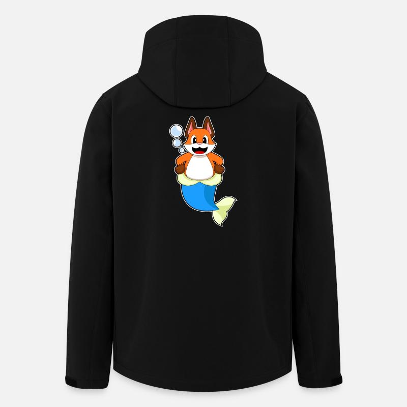 Renard sirène - Veste softshell homme en polyester recyclé Stanley/Stella - noir